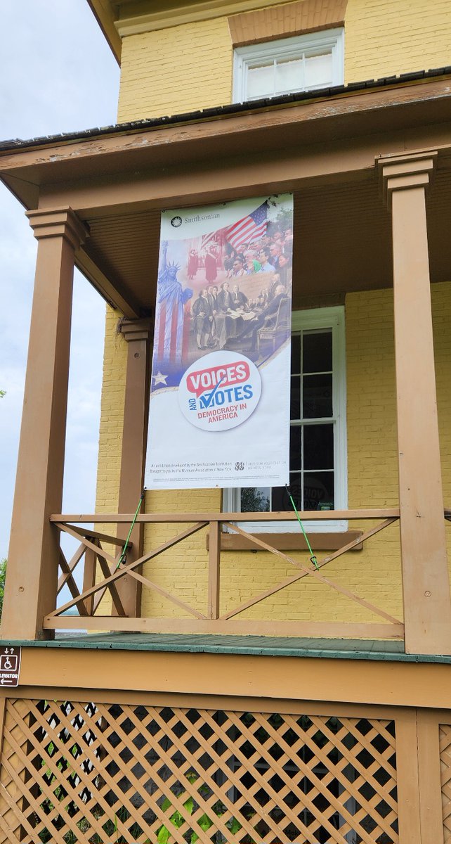 Smithsonian exhibit, North Country flair! Sackets Harbor Battlefield State Historic Site is the proud host of the special Smithsonian traveling exhibition “Voices and Votes: Democracy in America,” now through June 29, featuring North Country stories and special programs.