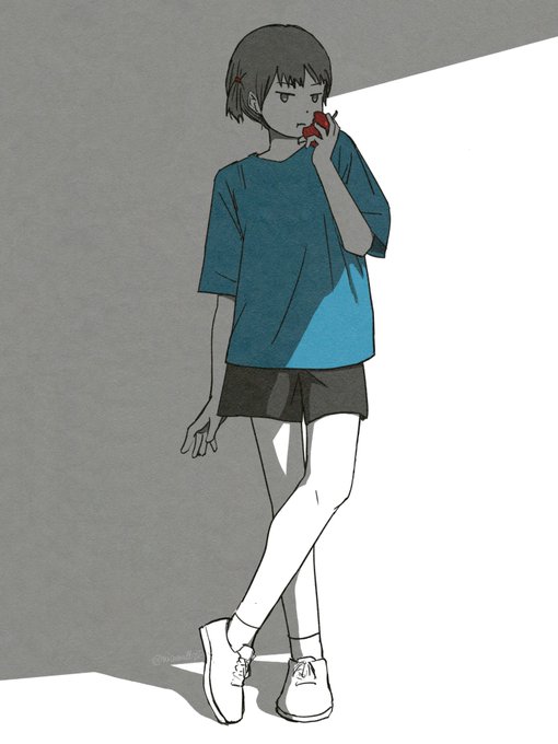 「black shorts brown hair」 illustration images(Latest)