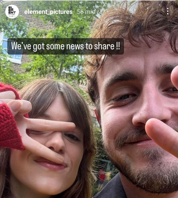 paulmescalfiles's tweet photo. For those who don't know, Element Pictures were responsible for recording Normal People in 2019... and they posted the SAME picture on IG. https://t.co/ZThr7RGT4V