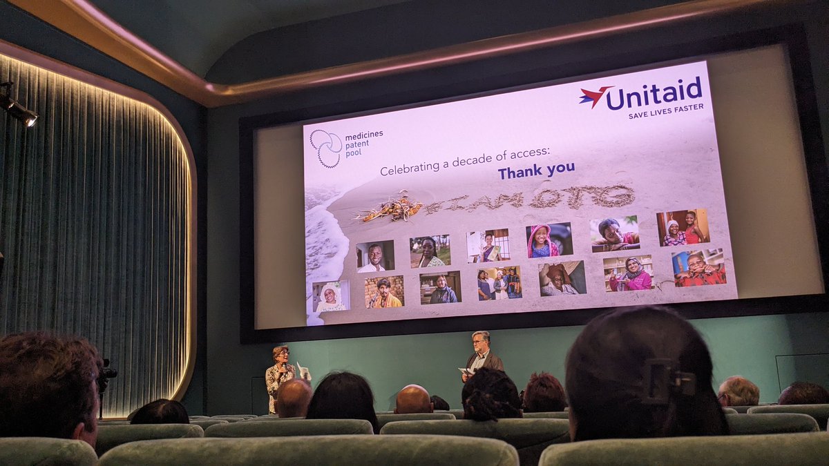 Today at the premier of the DTG film by @MedsPatentPool and hearing the great work done by communities @UNITAID @ViiVHC @UNAIDS @WHO and @GlobalFund to save 40+million lives worldwide. Here is to better innovations to ensure quality health and adherence of people on treatment.