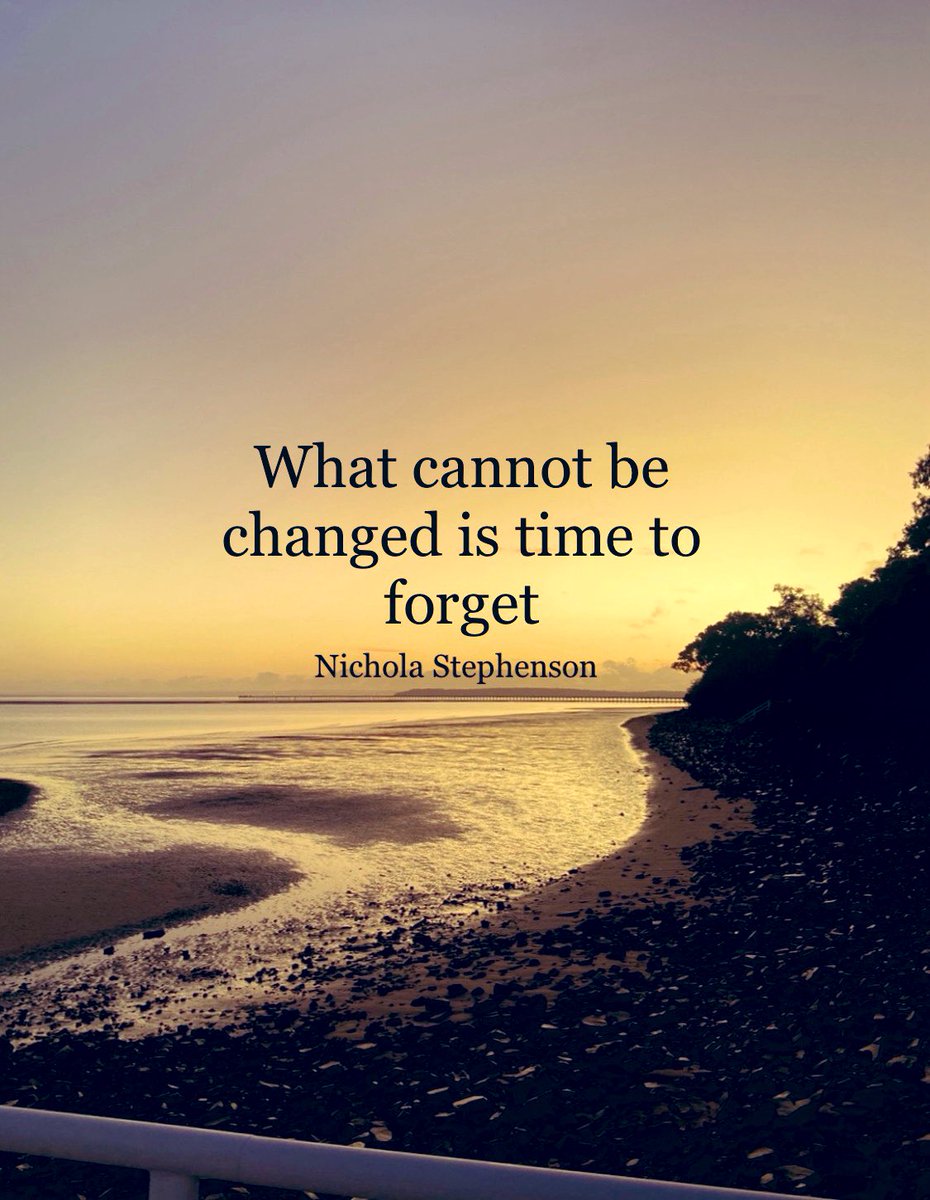 What cannot be changed is time to forget 

#positive #mentalhealth #mindset #joytrain #successtrain #thinkbigsundaywithmarsha #thrivetogether