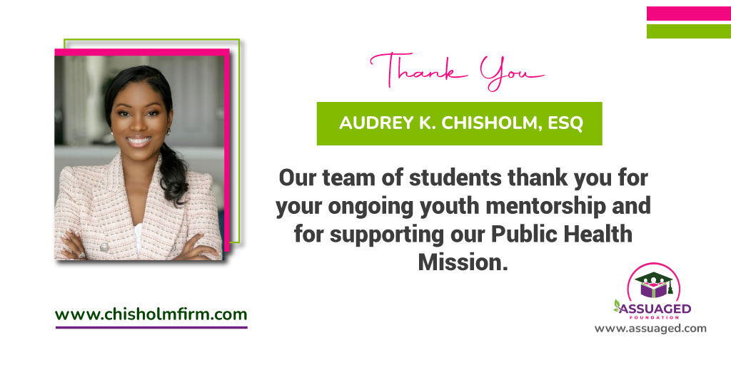 Grateful for the incredible guidance and mentorship Audrey K. Chisholm has provided to our Assuaged Foundation student interns! Your expertise and support have been invaluable. 🌟 hubs.li/Q02vfccw0

#MentorshipMatters #AssuagedFoundation #ThankYouAudrey #studentinterns