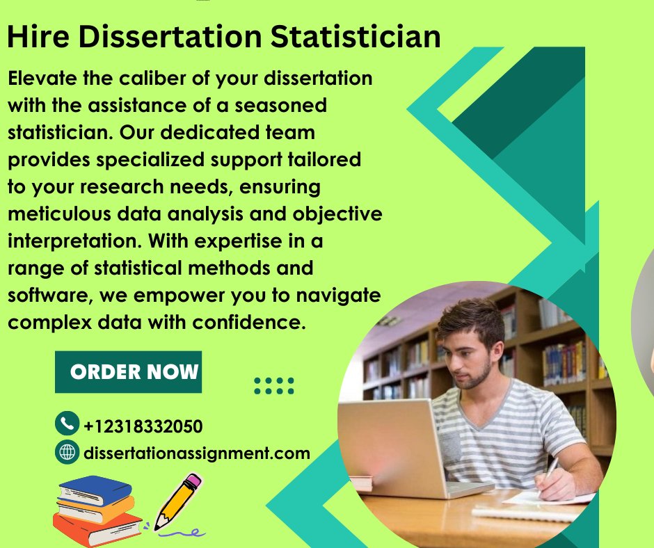 Hire Dissertation Statistician
#HireaDissertationStatistician
#HireDissertationStatistician
#HireDissertation
#DissertationStatistician
WhatsApp Link:wa.link/r8suly
Order Now: dissertationassignment.com/hire-dissertat…