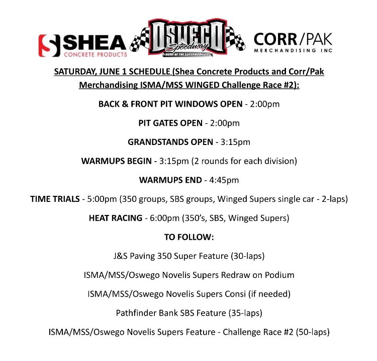 AllThingsSuperm's tweet image. We are excited to make the trip back East to @OswegoSpeedway for the second weekend in a row.

🚨 This is also your opportunity to see @KodySwanson make his debut in a @ISMAsupers #Supermodified driving for @ajdracing 

If you can’t make it to Oswego, tune into @FloRacing