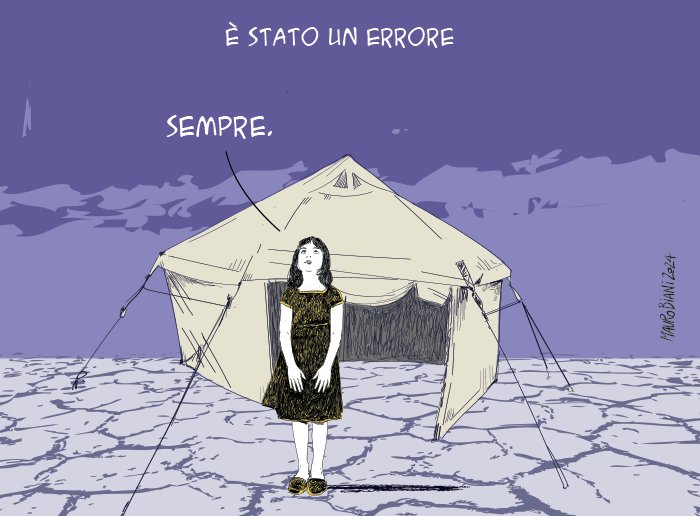 'Ė stato un #errore' '#Sempre.' #Biani ! 💔 'Quando mancano le parole si vorrebbe essere tutti Picasso e fare Guernica, per il suo talento e per quell’arte che ha una capacità di sfondamento verso la terza dimensione.' #RafafOnFıre #GazaGenocide @maurobiani @repubblica