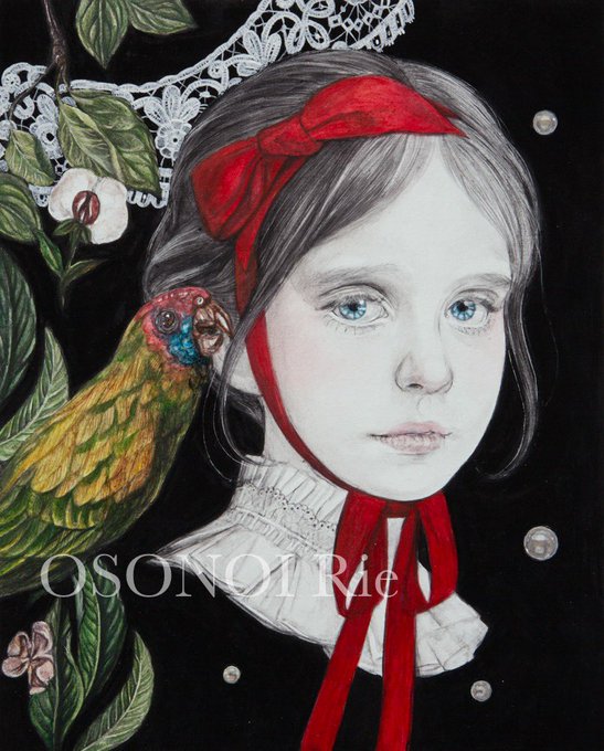 「bird black hair」 illustration images(Latest)