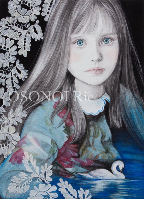 「blue eyes flower」 illustration images(Latest)｜5pages