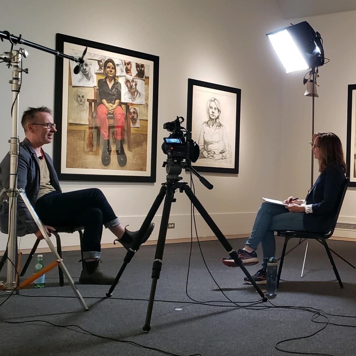 Delighted that the Nebraska Stories about my work and 2022 exhibit at @UNOmaha Art Gallery, 'Memory Serves: Drawing Others Close', has been nominated for an #HeartlandEmmy Award. Congrats to Michele Wolford at @NebPublicMedia. @Krockdoc pbs.org/video/portrait…