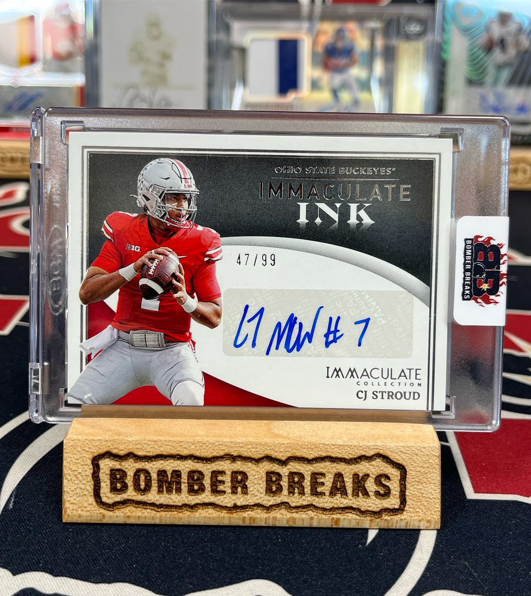 CJ Stroud /99 Immaculate Ink Rookie Auto pulled this week from our @bomberbreaks Ignition Football breaks! 💥💥 @CJ7STROUD @paniniamerica #footballcards #whodoyoucollect #houstontexans #texans #rookie #nfl #cjstroud #stroud #groupbreaks #boxbreaks #thehobby #casebreaks