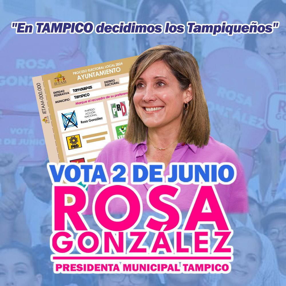 En Tampico, somos ejemplo de una resistencia histórica. Ni huracanes ni tiempos difíciles han podido doblarnos, y solo quienes hemos vivido esto comprendemos realmente su significado. 

ESTE 2 DE JUNIO CON TU VOTO ¡YA GANAMOS!💙🤞

#RosaGonzález
#VamosASeguirle
#EquipoTampico