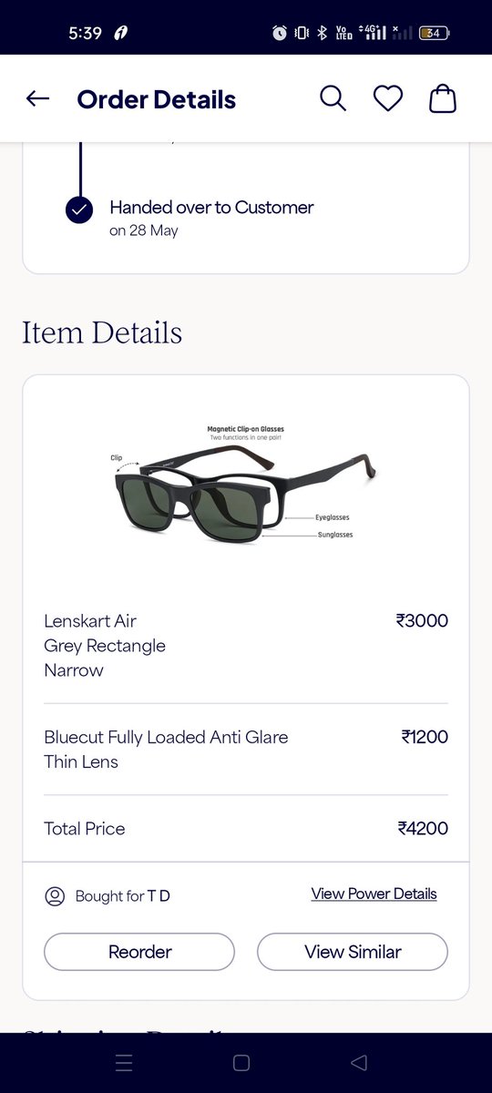 tdvasu62's tweet photo. @Lenskart_com hello Fraudsters 
How come my essential blue cut lens are coster then premium bluecut lens could you please explain with order #1288515004

#cheating https://t.co/V8FZLJrEs6