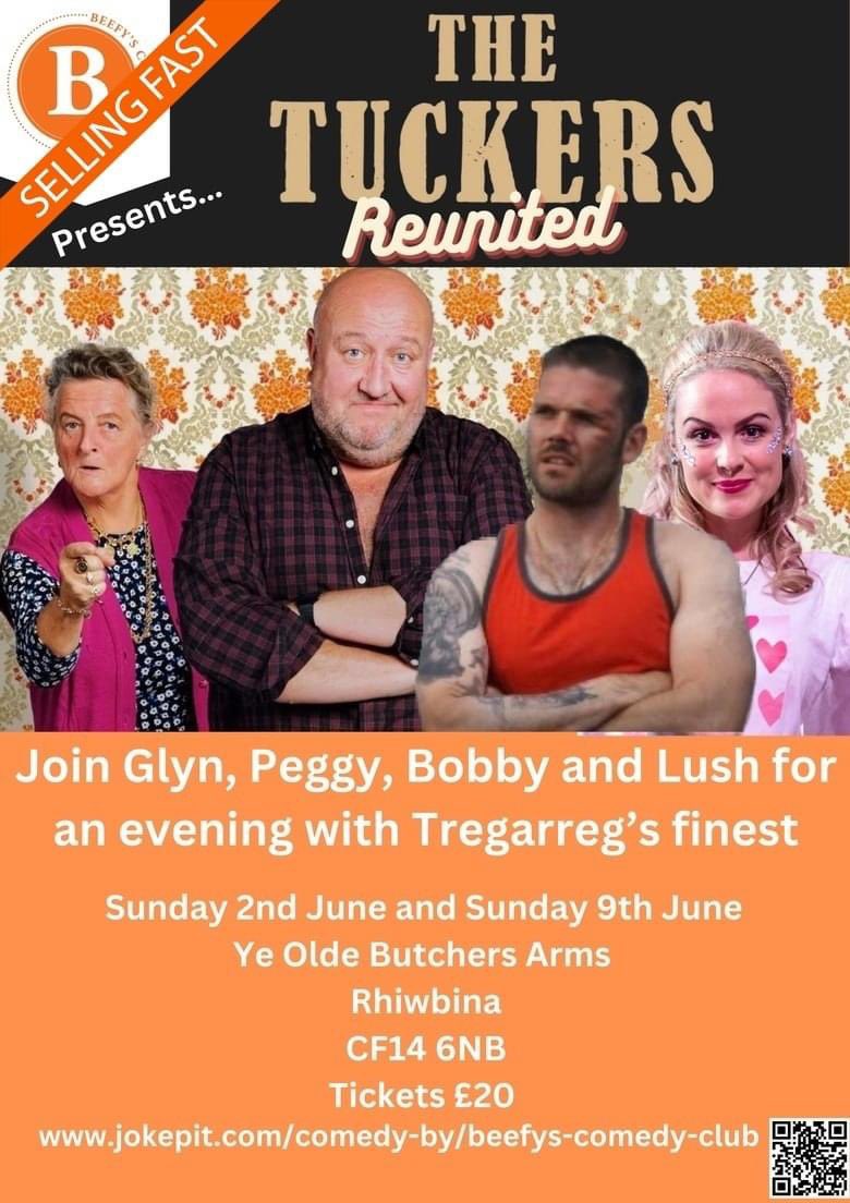 Come and meet Steve Speirs and other cast members from the BBC`s "The Tuckers" on 2nd and 9th June in Cardiff...     We will be there on the 9th too :) <a href="/SteveSpeirs4/">Steve Speirs</a> 

Get your tickets at :-

2nd June  jokepit.com/comedy-in/card…

9th June jokepit.com/comedy-in/card…