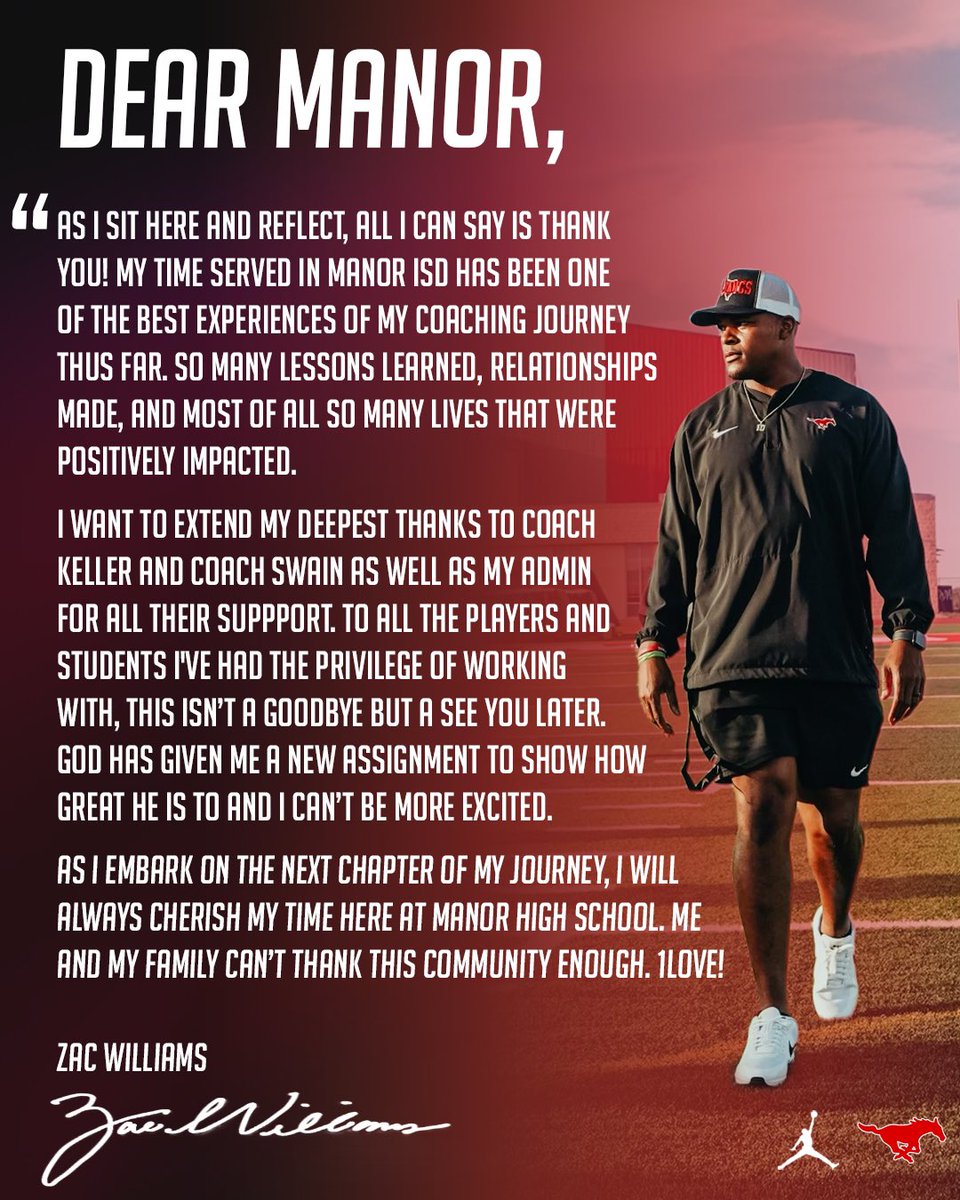 TheZacWilliams's tweet photo. Thank you, @ManorHSFootball 🐎❤️ https://t.co/d0P9TKX9NJ