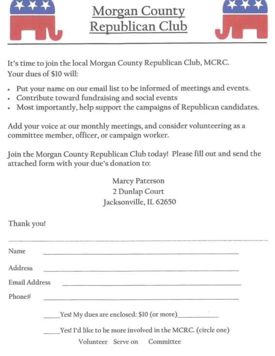 MCRC MEETING-MAY 29TH-IMPACT OF THE SAFE-T ACT AND 2ND AMENDMENT.  TOMORROW MAY 29th Morgan County Sheriff Mike Carmody, Morgan County Jacksonville Police Chief Adam Mefford, South Jacksonville Police Chief Eric Hansell. 6PM Jacksonville Municipal Building. 200 West Douglas Ave