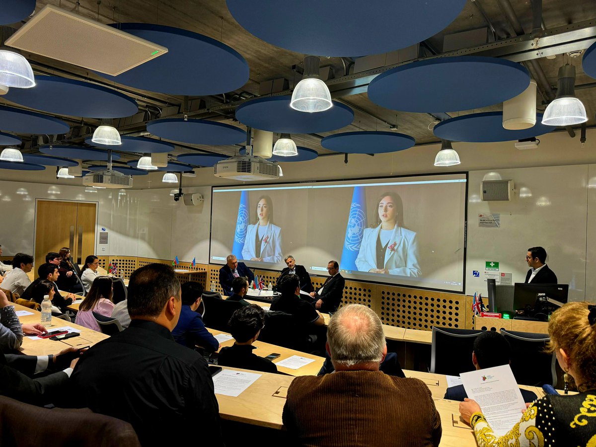 A great way to mark Azerbaijan's Independence Day- in a conversation with bright Azerbaijani students <a href="/LSEnews/">LSE</a> on the nation's future &amp; our common responsibility to make the world safer &amp; cleaner!
Thank you to <a href="/lsesu/">LSE Students' Union</a> Azerbaijan Society <a href="/Youthfund_Az/">Gənclər Fondu</a> <a href="/asap_azerbaijan/">ASAP-Azerbaijani Students and Alumni Platform</a>&amp; <a href="/COP29_AZ/">COP29 Azerbaijan</a>!
