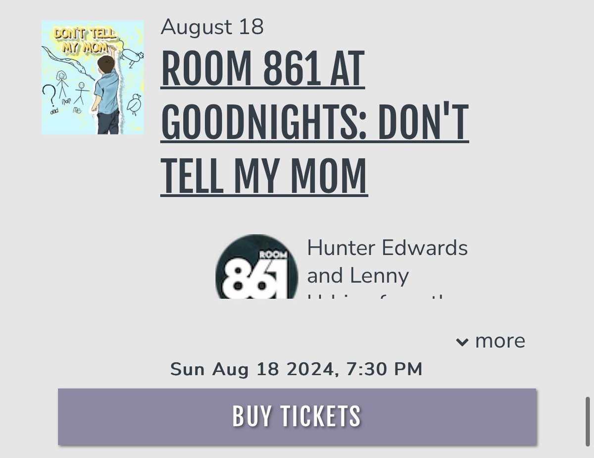 HunterLukeE's tweet photo. Guess what!
@DTMMpodcast is coming to goodnights! https://t.co/LMr43mE81t