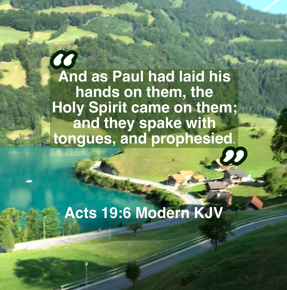 “And hearing, they were baptized in the name of the Lord Jesus.” Acts 19:5 Modern KJV