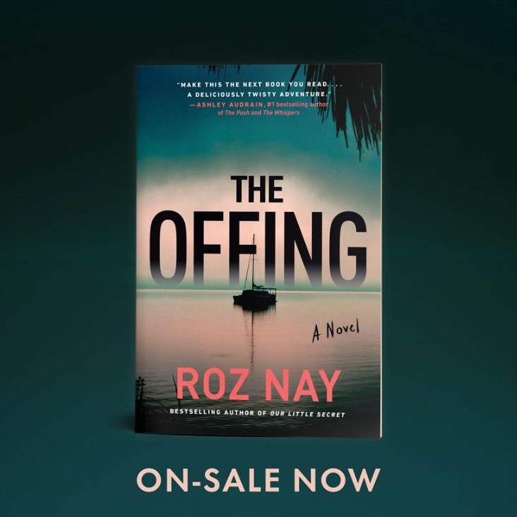 Happy publication day @roznay1! #TheOffing is a destination thriller set in the tropical waters of Queensland, Australia. I loved this creepy cat + mouse chase about two best friends who take a job as crew members on a small yacht. Atmospheric, twisty and incredibly addictive!