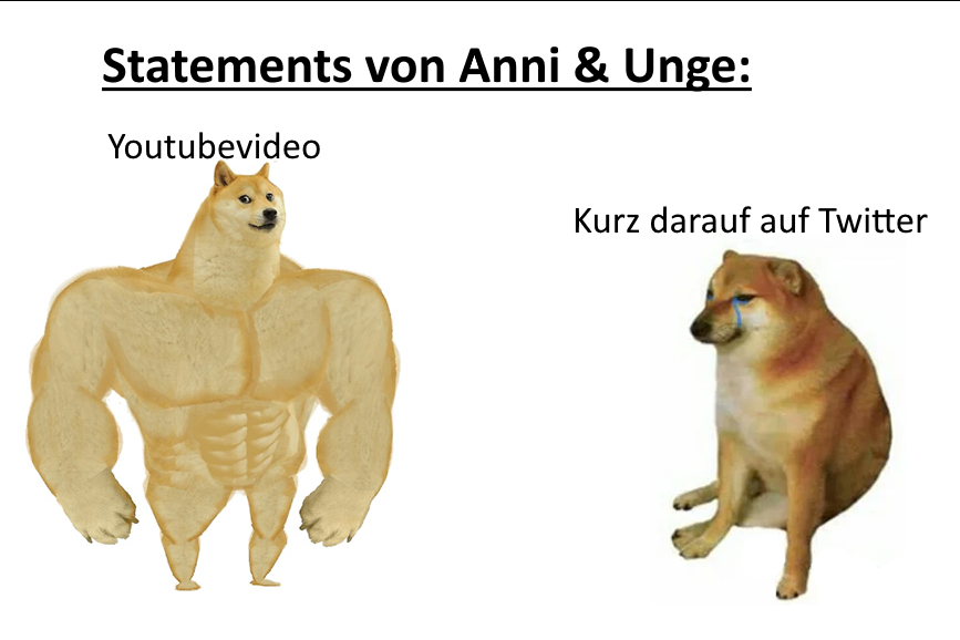 #Unge und #Anni benutzen das selbe Playbook für Entschuldigungen