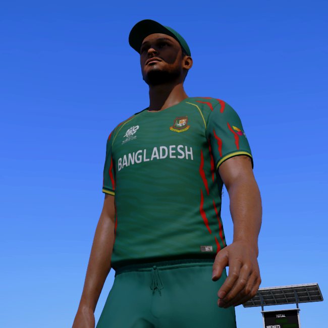 The CRiCKET #BANGLADESH
Jersey detailing update is completed...
Finishing props (Pads and Hat, Helmet) then sharing. Stay Tuned Today 7 PM... @AJMods99 @SinghalRahul96 @BCBtigers #Cricket24