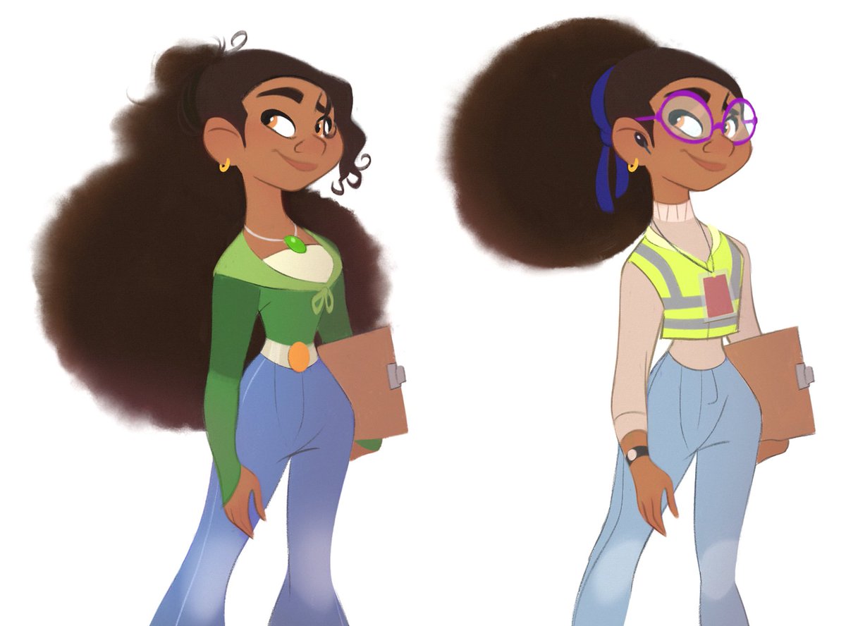ValenPalArt's tweet photo. Brooke Smith. The fourth female addition in the team from #bad2 it was worth the struggle to find a right paint system for a 3C hair type in Photoshop. Entirely inspired in #Zendaya ❤️ #visualdevelopment #artist #animation #characterdesign #art https://t.co/MsBJ0X1VvI