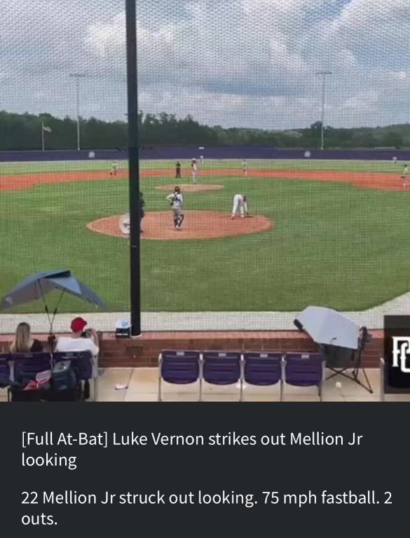 Lukevernon6 (@lukeevernon) on Twitter photo Great start to the summer tournament season - won pool play and had a strong game in bracket play. I came in on relief for two games, inheriting bases loaded both games. 3.2 IP, 3H, 1R, 4 SO, 1.909 ERA. @cabcchaos @phsdiamonddogs @PGgeorgia @PBR_SC <a href="/SammyEsposito41/">Sammy Esposito</a> Great start to the summer tournament season - won pool play and had a strong game in bracket play. I came in on relief for two games, inheriting bases loaded both games. 3.2 IP, 3H, 1R, 4 SO, 1.909 ERA. @cabcchaos @phsdiamonddogs @PGgeorgia @PBR_SC <a href="/SammyEsposito41/">Sammy Esposito</a>