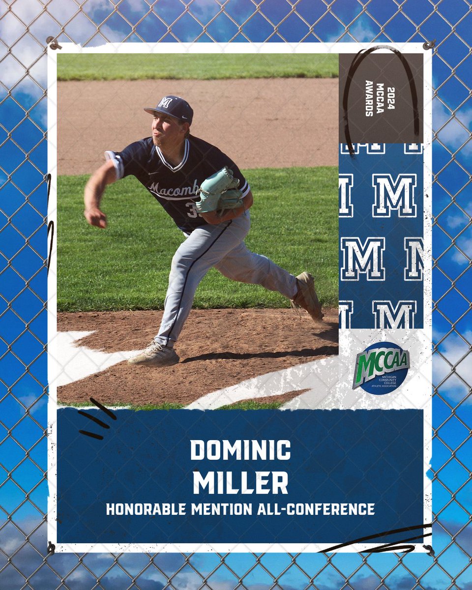 HONORABLE MENTION 🫡

Came through wherever and whenever called upon! <a href="/_DomMiller_/">Dominic Miller</a> earns Honorable Mention All-Conference honors to wrap up a solid freshman season!