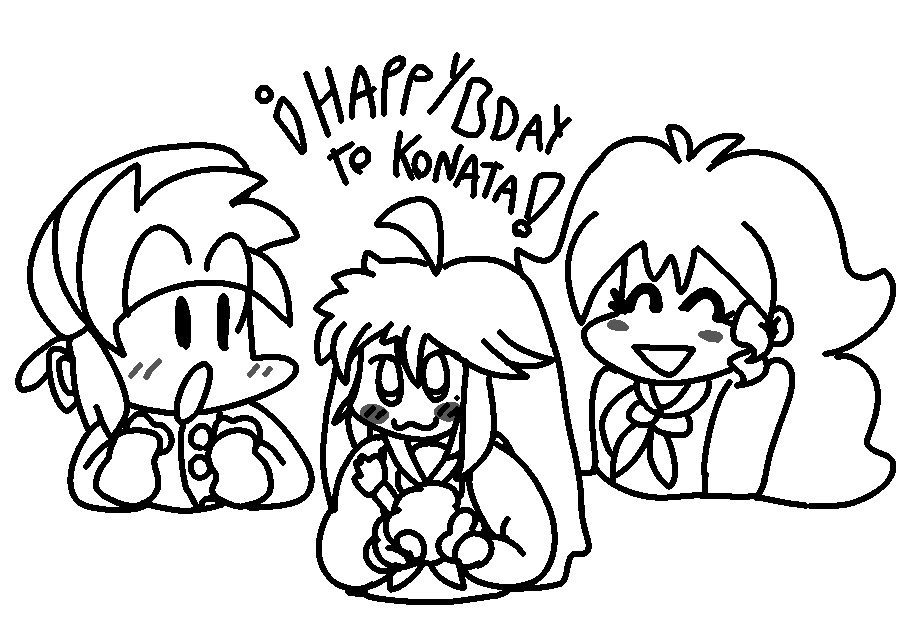 FunkyStars_Team's tweet photo. We couldn't forget our idol's day!
Happy birthday Konata!
#luckystar #fnfmods #konata #birthday #FunkyStars https://t.co/pj0gocJqDX