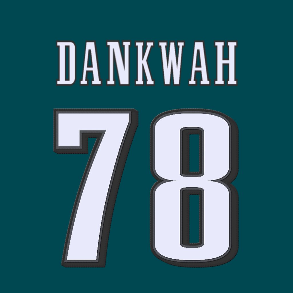 Philadelphia Eagles OL Anim Dankwah (@Animthedreamm) is wearing number 78. Last assigned to PJ Mustipher. #FlyEaglesFly