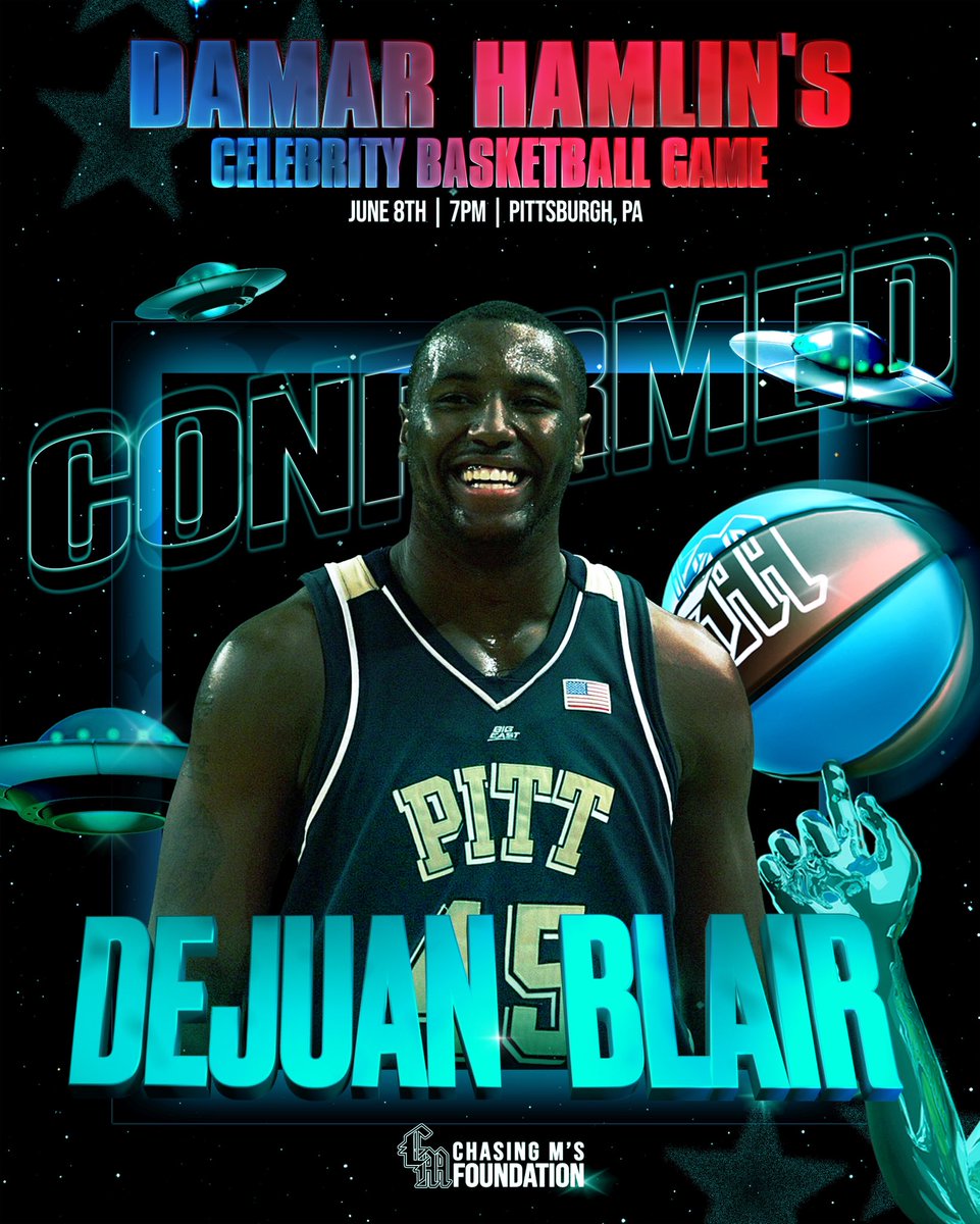 Former Pitt Standout & 2009 consensus All-American Dejaun Blair is confirmed for the Chasing Ms Celebrity Bball game! ✅🏀⭐️ Tickets 🎟️: eventbrite.com/e/chasing-ms-c…