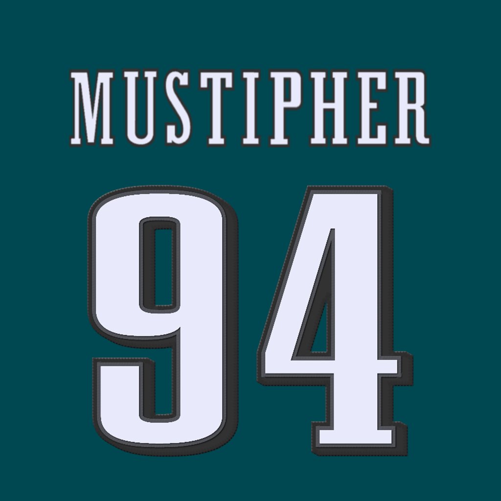 Philadelphia Eagles DL PJ Mustipher (@KingPJ55) is wearing number 94. Last assigned to Josh Sweat. #FlyEaglesFly