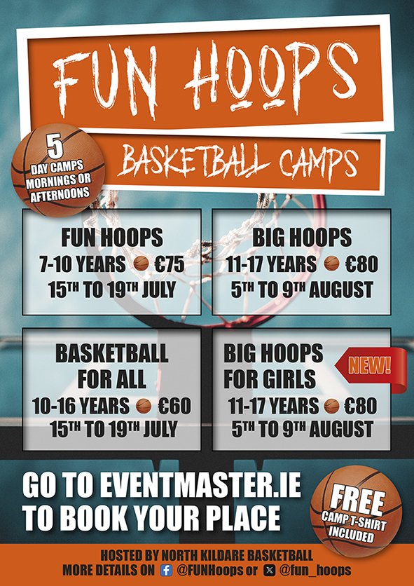 Delighted to be launching our 2024 summer camps <a href="/NorthKildare/">North Kildare Basketball</a>