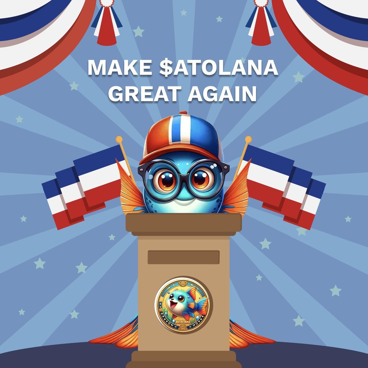 Let's Make $ATOLANA great again!! 🚀🚀
 $SOLANA #DigitalInnovation #CommunityBuilding #SmartPlanning #TaxEfficiency #tokenization #HRPerks #solana #blockchain #finance #web3  #BlockchainAI #NFT #solana