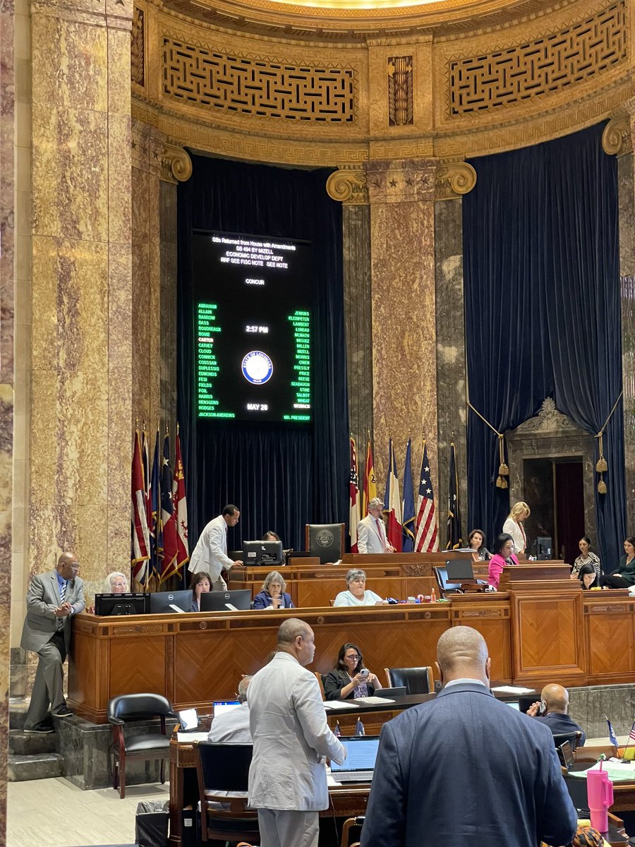 Adam Knapp (@knappad) on Twitter photo The Louisiana Senate today voted final passage of legislation - SB494 - to reorganize Louisiana Economic Development following best practices from other states. Thanks to Senator <a href="/BethMizell/">Beth Mizell</a> All green means Let’s Geaux! <a href="/LEDLouisiana/">Louisiana Economic Development</a> <a href="/JeffLandry/">Jeff Landry</a> <a href="/MandiMitchell77/">Mandi Mitchell</a> @C100LA The Louisiana Senate today voted final passage of legislation - SB494 - to reorganize Louisiana Economic Development following best practices from other states. Thanks to Senator <a href="/BethMizell/">Beth Mizell</a> All green means Let’s Geaux! <a href="/LEDLouisiana/">Louisiana Economic Development</a> <a href="/JeffLandry/">Jeff Landry</a> <a href="/MandiMitchell77/">Mandi Mitchell</a> @C100LA