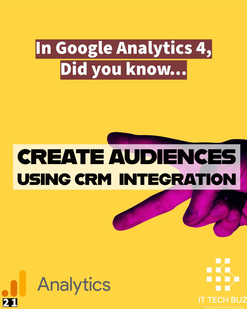 jorgecunha's tweet image. 📢 Understanding Google Analytics 4: Integrate CRM to Create Smart Audiences🎯 

Link 👇
lnkd.in/dcH54sum

#analyticsfriday #ga4 #googleanalytics4 #googlemarketing 
#webanalytics #measurementandanalytics #marketing #datadriven
#marketingandadvertising #tipsandtricks