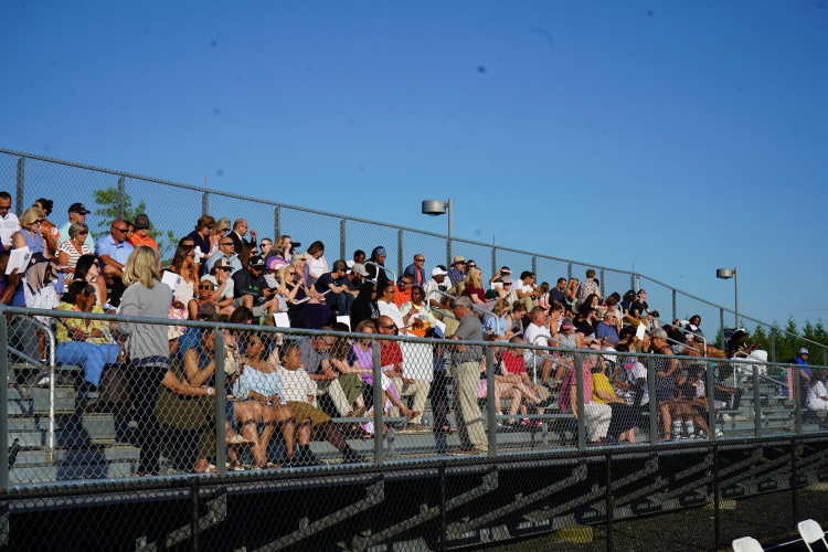 The stage is set and the stands are filling; it's almost time for Pocomoke High School's Class of 2024 to graduate! #WeAreWorcester #CongratsGrads