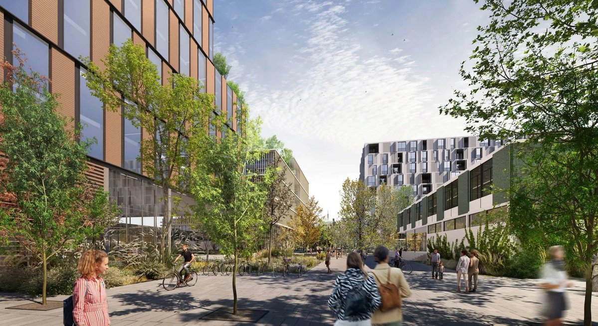 Els nous barris de #Barcelona es planifiquen sense carrers oberts al trànsit. 🚗🚙🛻🏍️
185.000 m2 sense ni un cotxe, així serà l'Ecodistricte Mercedes presentat oficialment la setmana passada a Construmat. 
Els cotxes s'evaporen. 🤗