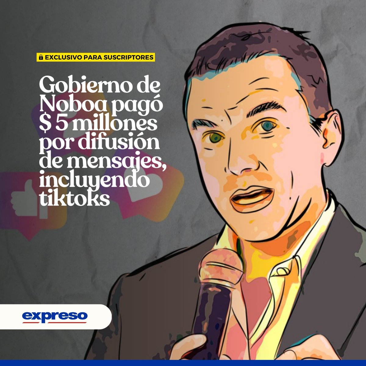 #URGENTE 
¡QUÉ ESPERA LA SALUD, ESTOY PAUTANDO TIKTOKS! 
Noboa, en lo que va del año, ha contratado dos servicios de comunicación por un valor de $5 millones, cabe recordar que la deuda del gobierno que tiene con SOLCA es de $9 millones. Para Noboa lo más importante es su imagen