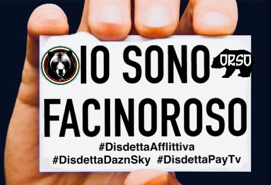 La farsa continua…..

#DisdettaAfflittiva
#DisdetteDaznSky
#DisdettaPayTv 
#DisdettaDazn 
#DisdettaSky
#GravinaOut
#FinoAlFallimentoDellaFigc