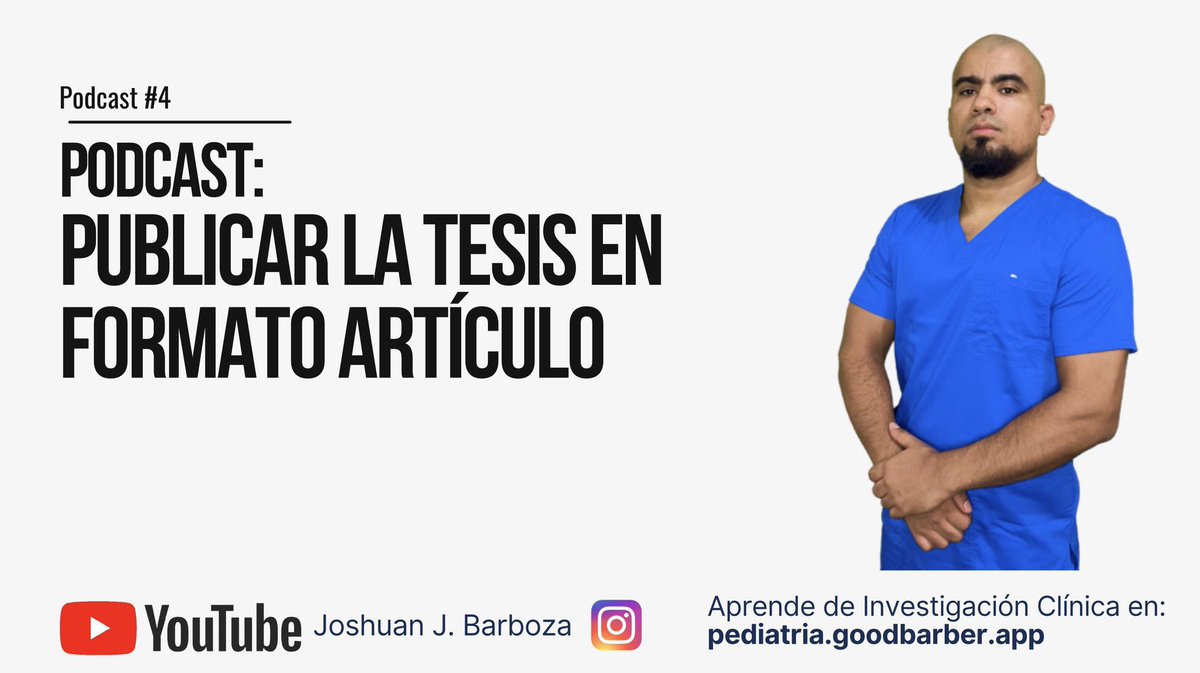 joshuanbarbozam's tweet image. Podemos publicar la tesis como artículo en una revista? 

Mira este video:

Publicar la tesis como artículo científico #tesis #investigacion #academicpaper #RENACYT
youtu.be/lEY_mYhuX3M