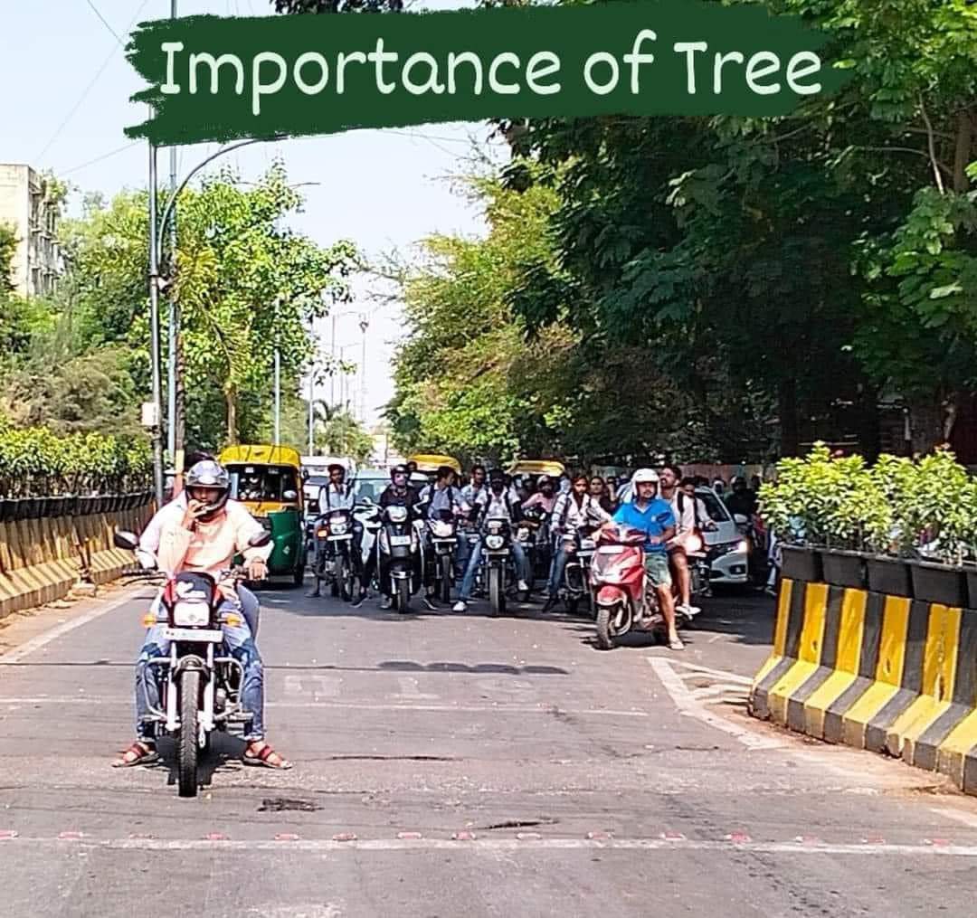दोनो चित्र सिग्नल के है और इंदौर के है....
दोनो में राहगीरों के लिए छांव की व्यवस्था है
पहली कृत्रिम तो
दूसरे चित्र में आप प्राकृतिक व्यवस्था देख सकते है....जो ठंडक पेड़ की छांव में है वो कपड़े के टेंट में कहां..???

#आओ_पेड़_लगाएं 
🌳🌳🌳🌳🌳

#MissionGreenDamoh - 9