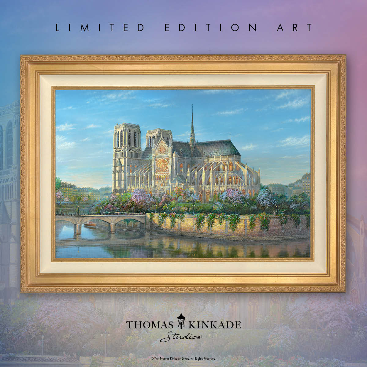 Introducing 'Notre Dame' by Thomas Kinkade Studios! Immerse yourself in the timeless beauty of the world's most famous Gothic cathedral. Reserve yours at your local Thomas Kinkade Studios Gallery or thomaskinkade.com/collections/no… 

#NotreDame #Paris #FrenchArt #ThomasKinkadeStudios