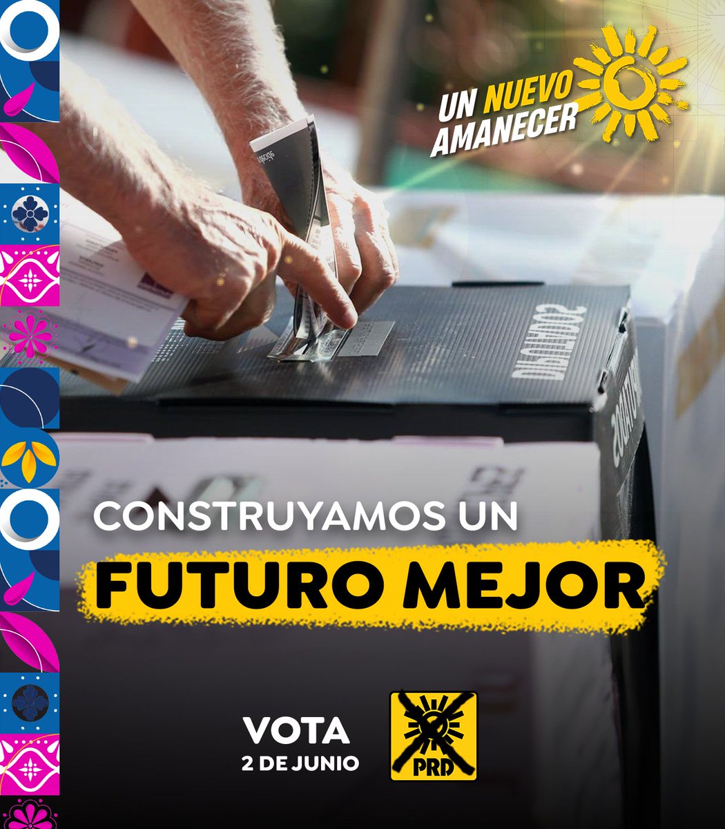 🫡Desde el #PRD, seguimos construyendo un camino hacia un futuro mejor. Pero recordemos: solo será posible si trabajamos en equipo. 💪Cada esfuerzo, cada voto, nos acerca a una sociedad más justa y participativa. ¡Sigamos adelante juntos! 🗳️🇲🇽