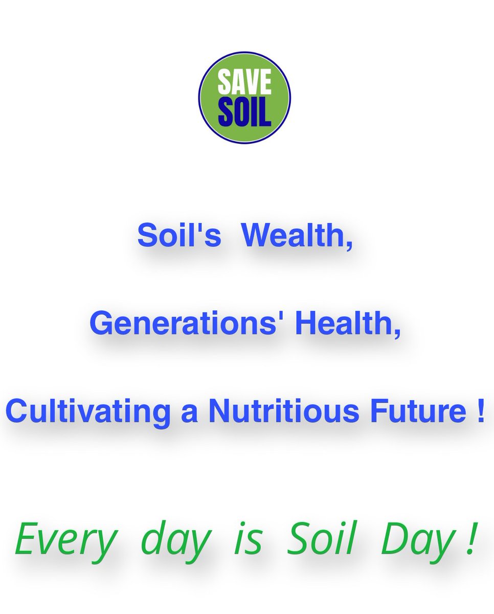 @UNBiodiversity Healthy soil not only benefits us today but also ensures a sustainable future for generations to come. Rich, Fertile soil means better nutrition and healthier future generations. #Foods #biodiversity #soil #SaveSoilMovement #SaveSoil #ClimateEmergency #SoilHealth