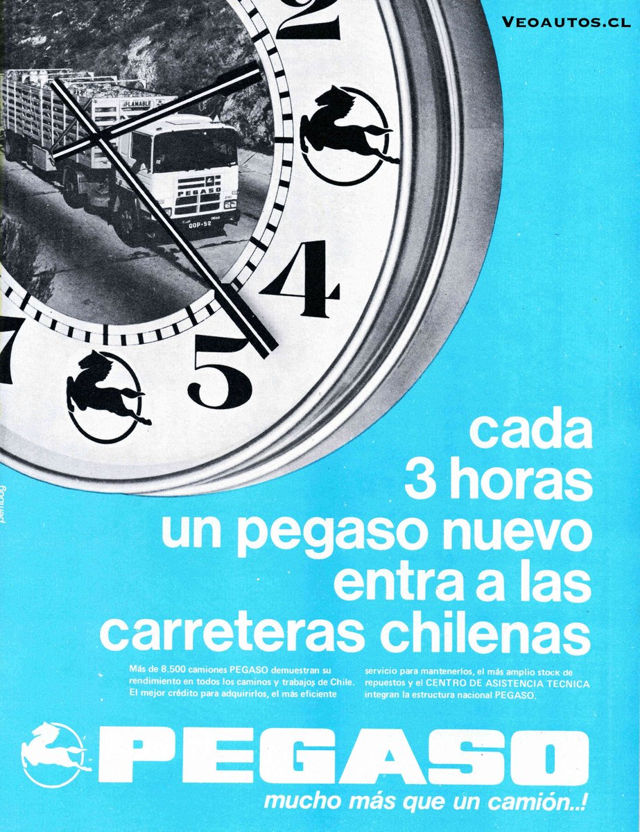 Pegaso 2180 Chile 1979, año en que la marca comercializa en el país 845 unidades, gama completa.

+ Info facebook.com/photo?fbid=981…

#pegaso2180 #camionpegaso #pegasotruck @addict_car @thecarfactoids @RiveraNotario