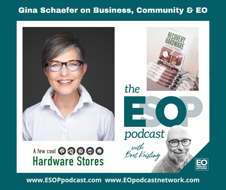 The EO Podcast (@esoppodcast) on Twitter photo The #EsOp Podcast Episode 283: Gina Schaefer on Business, Community & EO
🎧 theesoppodcast.com/post/283-gina-…
<a href="/EO_Bret/">EO Bret Keisling</a> is joined by <a href="/Hardware_Gina/">Gina Schaefer</a>, founder, board chair, and retired CEO of A Few Cool Hardware Stores, which was founded in 2003 in Washington D.C. It has since expanded to The #EsOp Podcast Episode 283: Gina Schaefer on Business, Community & EO
🎧 theesoppodcast.com/post/283-gina-…
<a href="/EO_Bret/">EO Bret Keisling</a> is joined by <a href="/Hardware_Gina/">Gina Schaefer</a>, founder, board chair, and retired CEO of A Few Cool Hardware Stores, which was founded in 2003 in Washington D.C. It has since expanded to