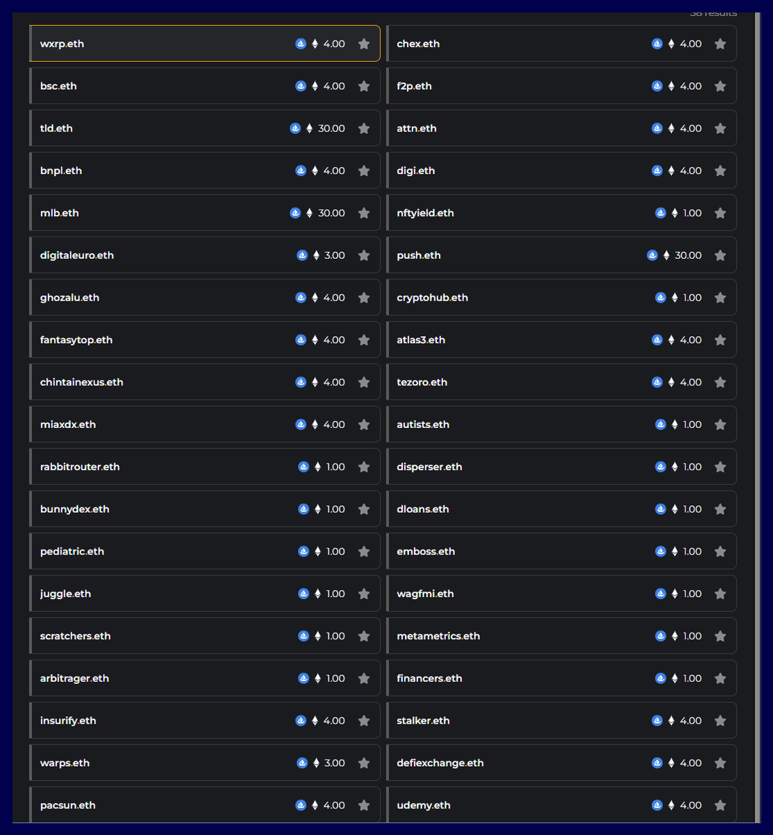 If one of these ENS sell ill give away $100 (for each sale) to someone who interacts with this post, LIKE/RETWEET/COMMENT. 
listed names: vision.io/0x/0xf859d3592…