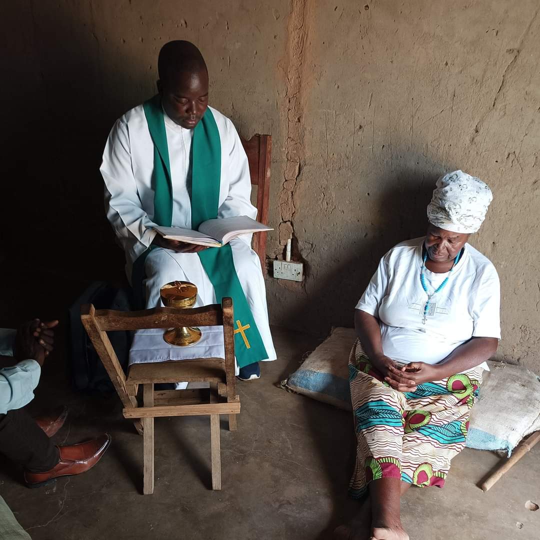 Some parishioners are unable to attend Mass at the Church on Sundays due to advanced age or illness. I regularly visit them in their homes so they may partake of the Eucharist and receive Sacraments. Would you kindly offer prayers for them?