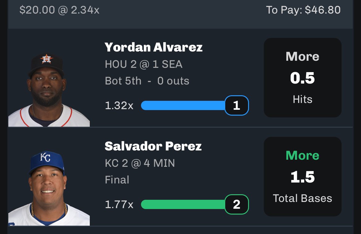 joseph_picks's tweet photo. Cash it ✅✅
#SleeperApp #POTD #UnderDog #PrizePicks #SleeperPicks #Fliff #Fanduel #DraftKings #BetMGM #MLBProps #Gamblingx #SportsBetting #GamblingLocks #NBA #MLB #MLBPicks #ESPN https://t.co/Mvcfb66uim