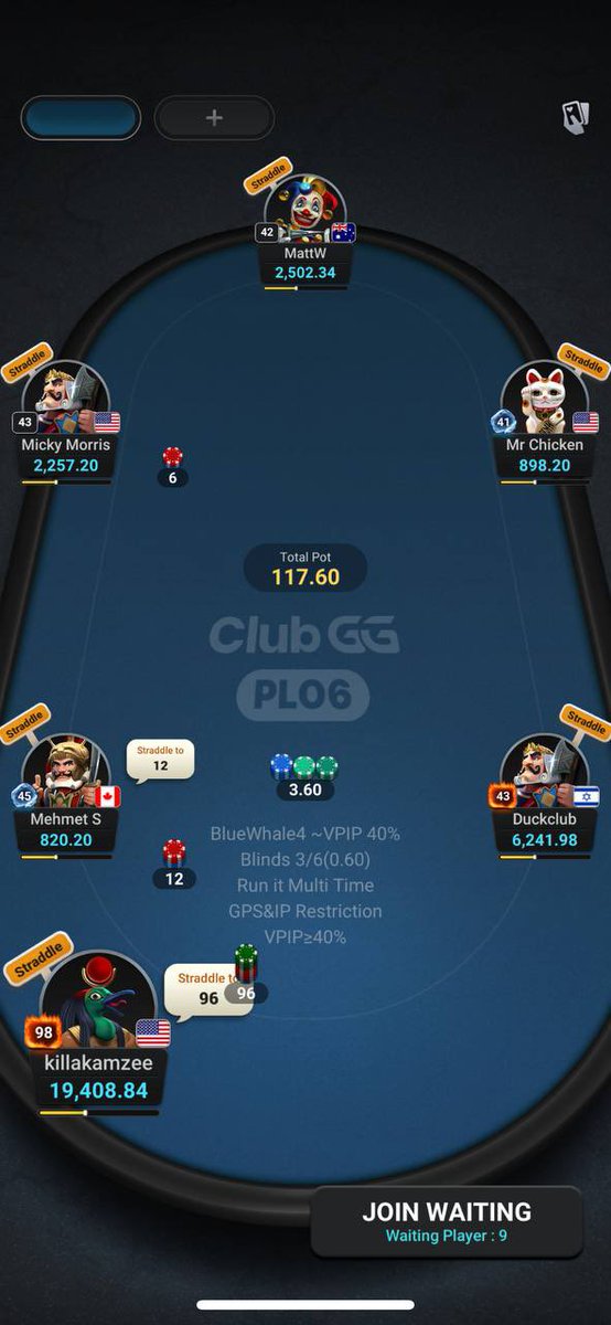 WhaleClubGG's tweet image. Did we mention that our tables have the option to #Straddle 👀

Join us for some late night PLO action! 🤩💰

We’re open 24 hours, Tuesday - Sunday. 

DM to join the fun! 🐳♣️